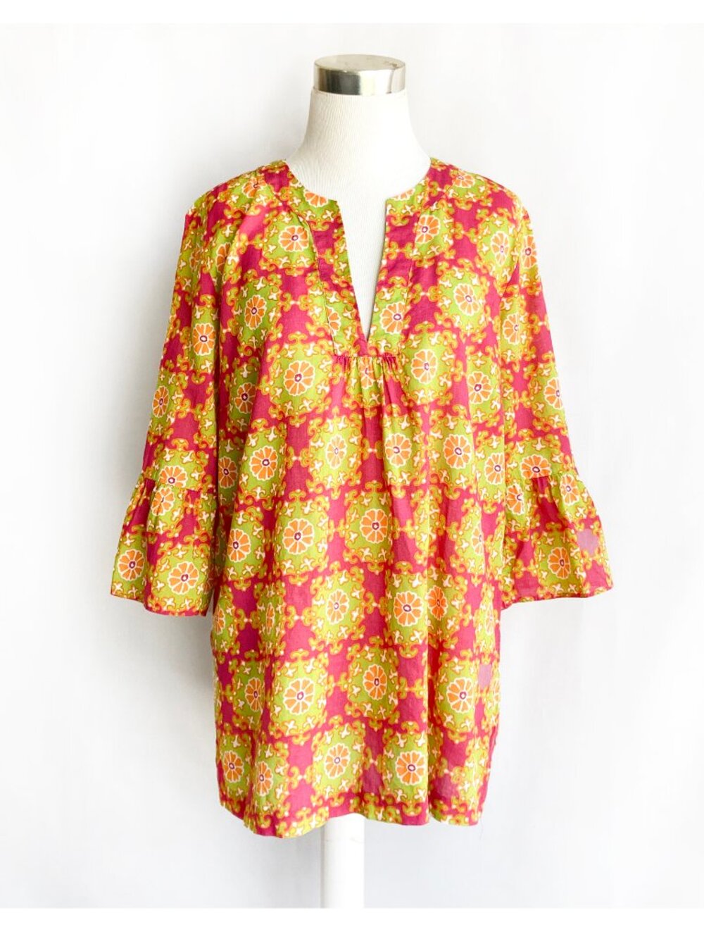 J. Crew Cotton Tunic with Vibrant Print